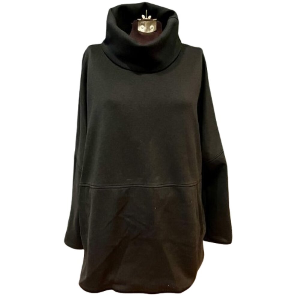 The North Face Oversized Funnel Neck Tunic Pullover Black L/XL